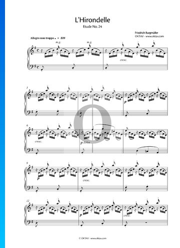 L' Hirondelle, Op. 100 No. 24 Sheet Music