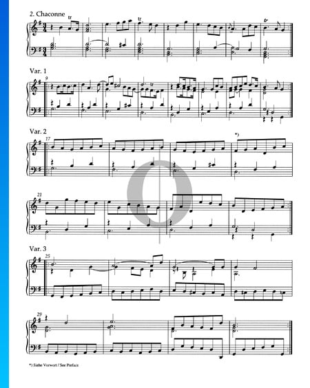 Prelude and Chaconne G Major HWV 442: 2. Chaconne with Variations Sheet Music