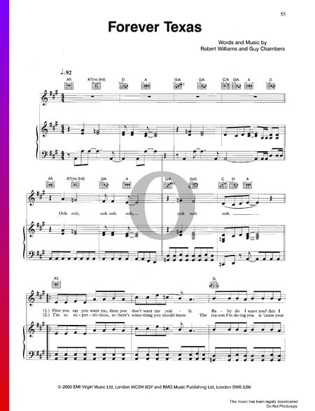 Forever Texas Sheet Music