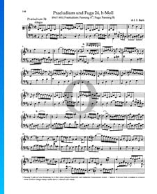 Prelude B Minor, BWV 893