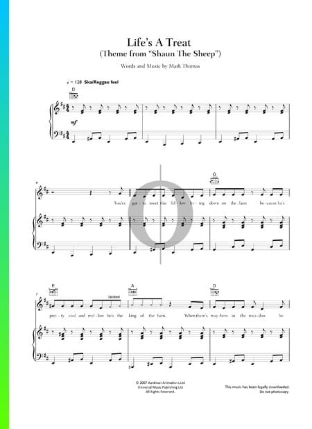 Life's A Treat Musik-Noten