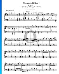 Concerto in G Major, BWV 973: 1. Allegro assai