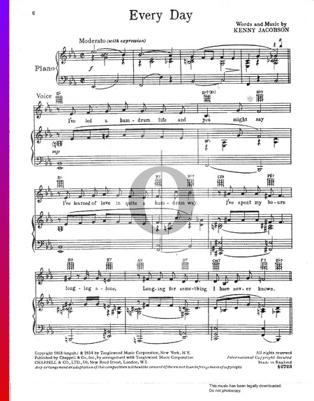 Every Day Musik-Noten
