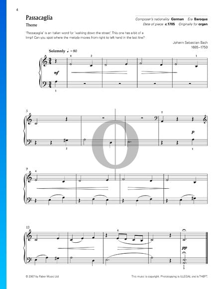Passacaglia et Thema Fugatum, BWV 582