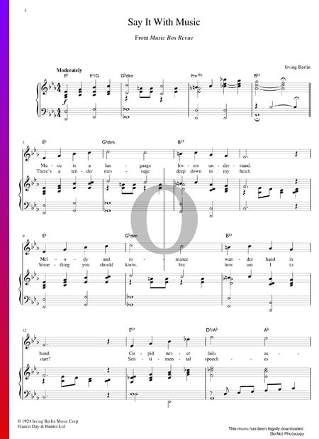 Say It With Music Partition