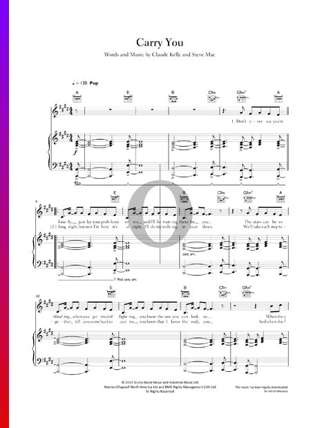 Carry You Sheet Music
