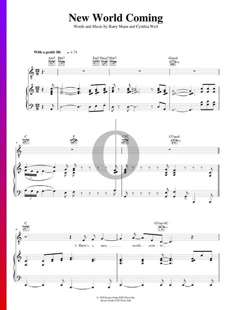 New World Coming Sheet Music