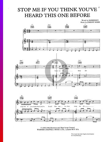 Stop Me If You Think You've Heard This One Before Sheet Music