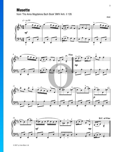 Musette D Major, BWV Anh. 126