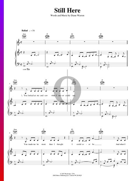 Still Here Musik-Noten