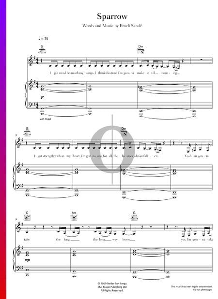 Sparrow Sheet Music