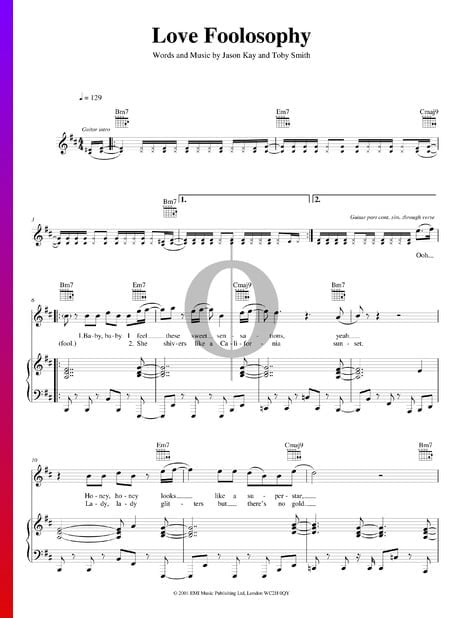 Love Foolosophy Sheet Music