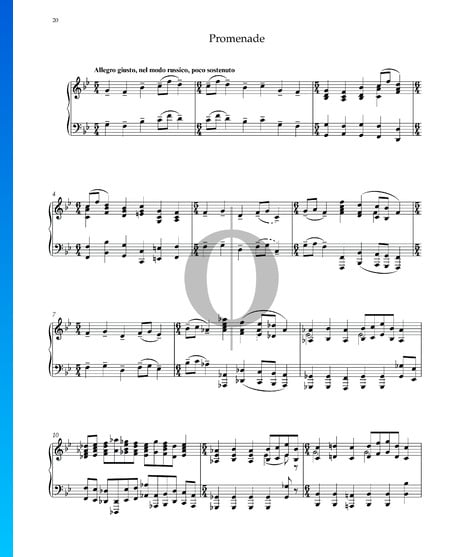 Pictures At An Exhibition: Promenade Sheet Music
