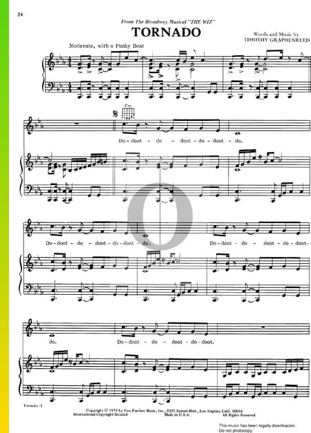 Tornado Musik-Noten