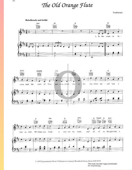 The Old Orange Flute Musik-Noten