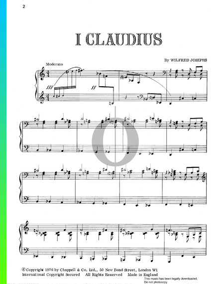 I Claudius Musik-Noten
