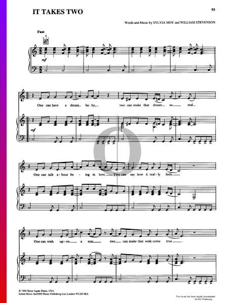 It Takes Two Musik-Noten
