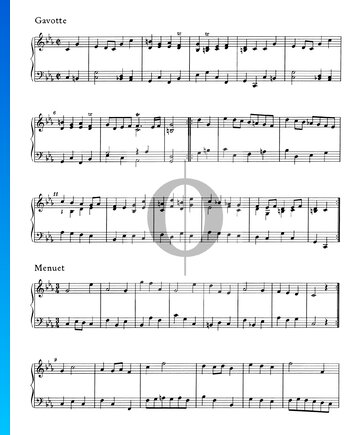Partita C Minor, HWV 444: 5. Menuet Sheet Music