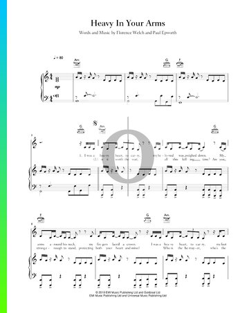 Heavy In Your Arms Sheet Music