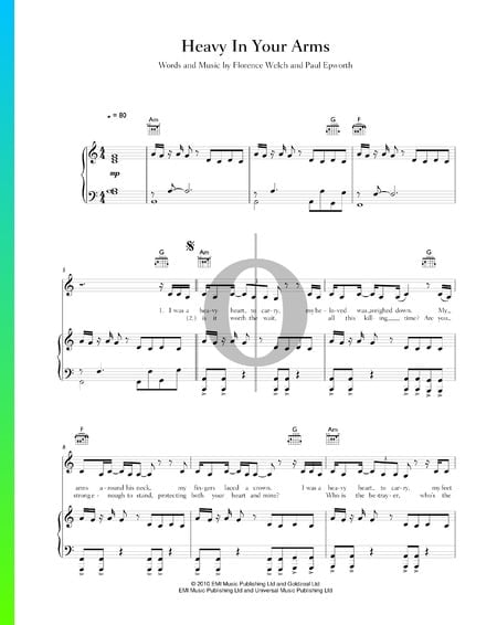Heavy In Your Arms Musik-Noten