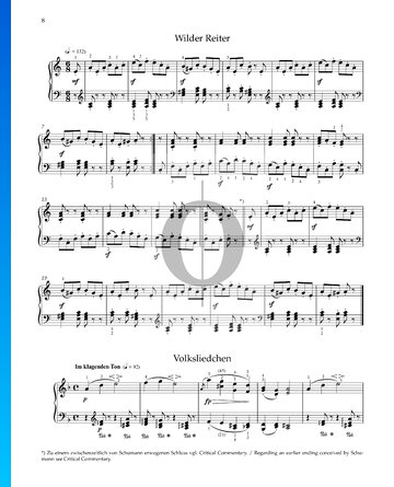 Wilder Reiter, Op. 68 Nr. 8 Musik-Noten