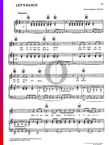 Let's Dance Sheet Music