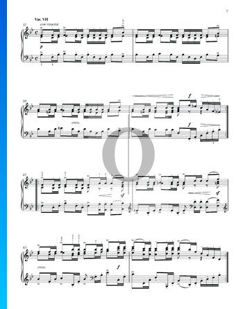 Variaciones y Fuga sobre un tema de Händel, Op. 24: Variación VII Partitura