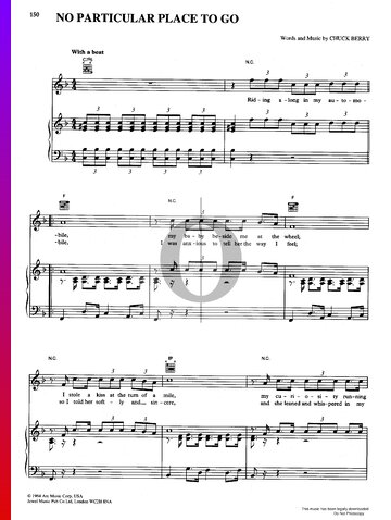 No Particular Place to Go Sheet Music
