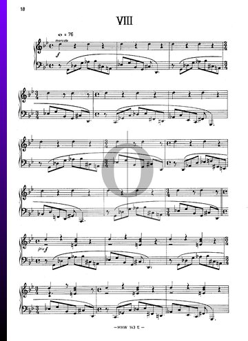 Rhythmische Studien VIII Musik-Noten