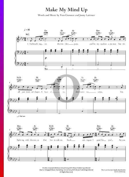 Make My Mind Up Sheet Music