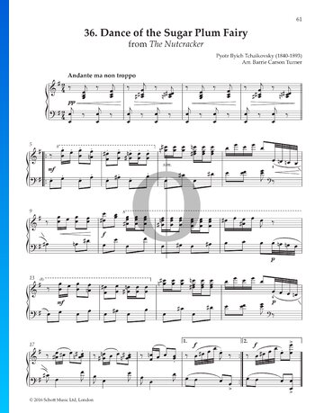 Tanz der Zuckerfee, Op. 71 Musik-Noten