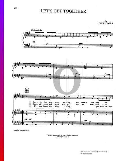Let's Get Together Musik-Noten