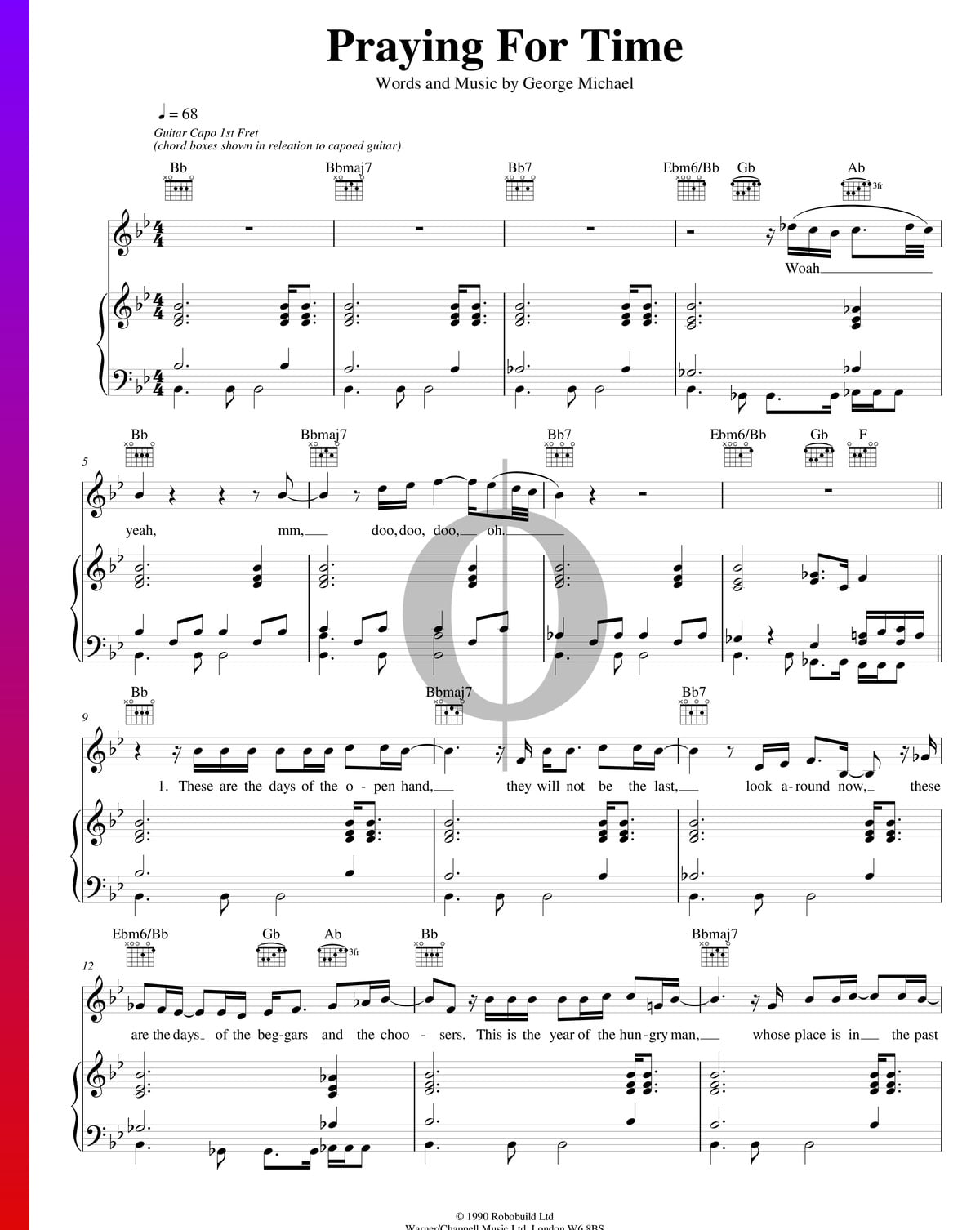 ▷ Praying For Sheet Music (Piano, Voice) | PDF Download -