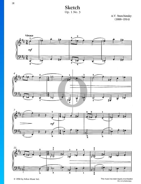 Skizzen, Op. 1 Nr. 3