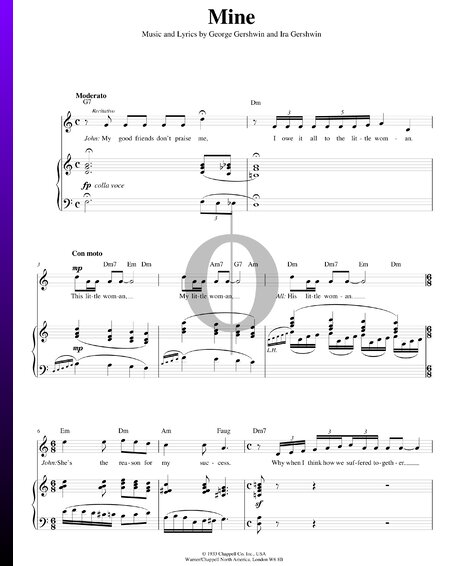 Mine Sheet Music