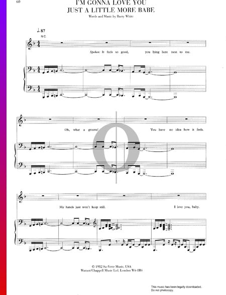 I'm Gonna Love You Just A Little More Babe Sheet Music