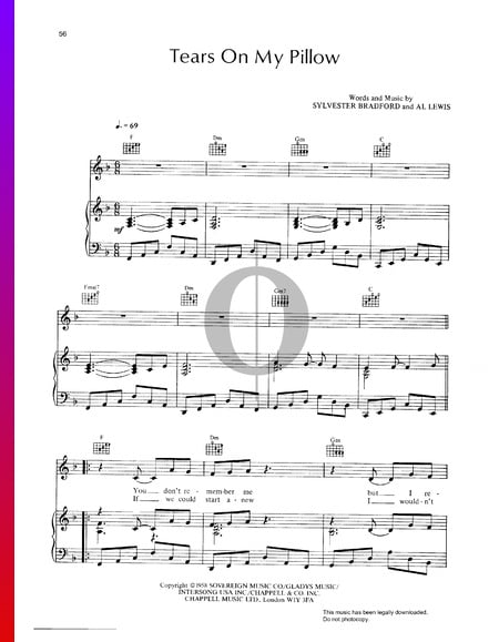 Tears On My Pillow Sheet Music
