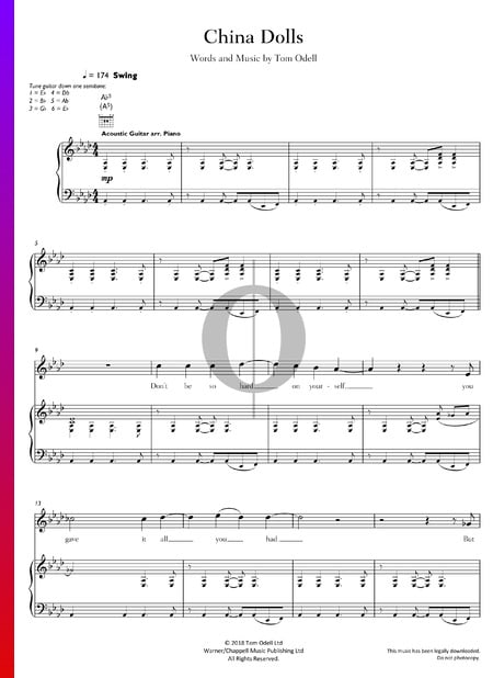 China Dolls Partitura