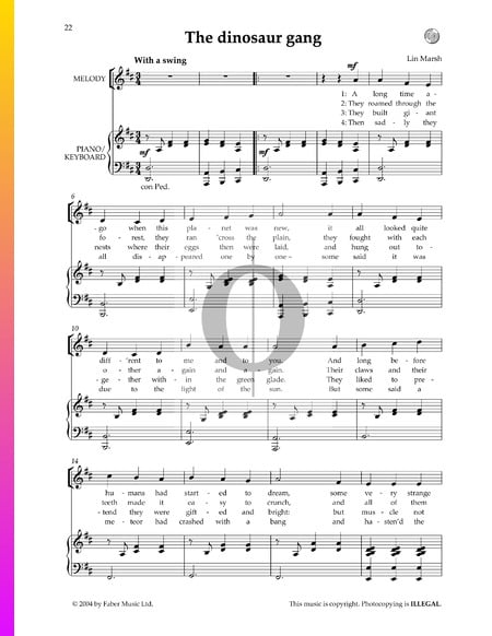 The Dinosaur Gang Sheet Music