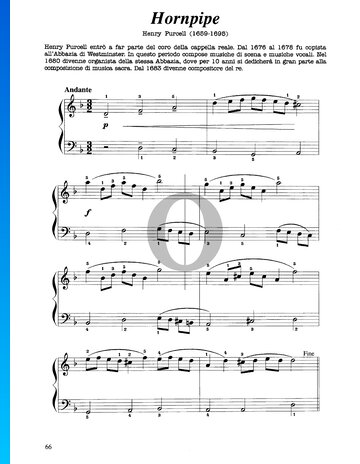 Hornpipe Musik-Noten