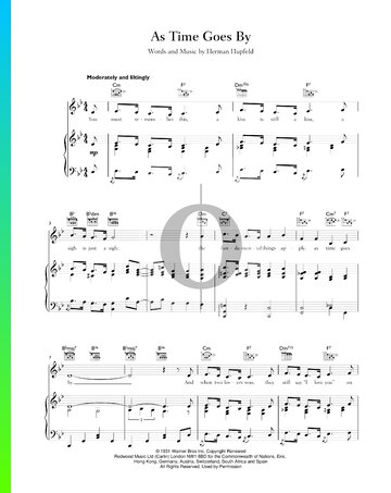 As Time Goes By Sheet Music