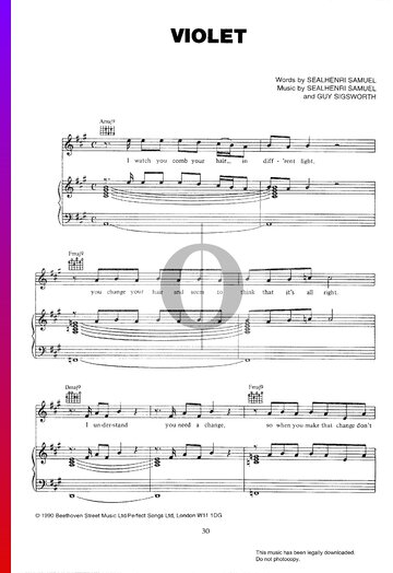 Violet Musik-Noten