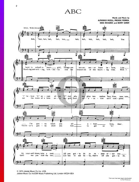 ABC Sheet Music