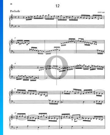 Suite D Minor, HWV 449: 1. Prelude Sheet Music
