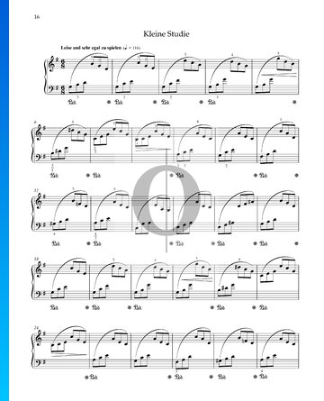 Kleine Studie, Op. 68 Nr. 14 Musik-Noten