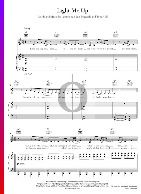Light Me Up Sheet Music
