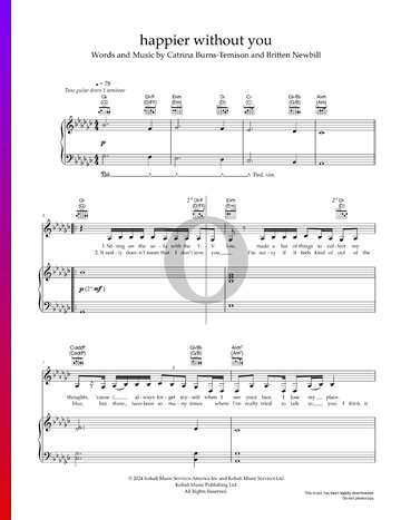 Happier Without You Sheet Music