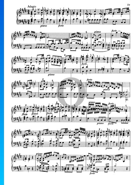 Sonata No. 3, Wq 49: 2. Adagio Sheet Music