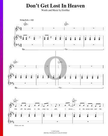 Don't Get Lost In Heaven Partitura