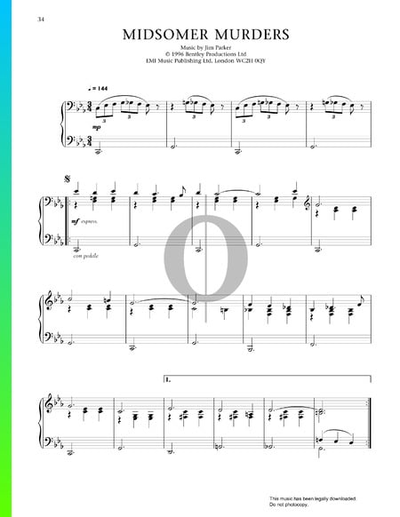 Midsomer Murders Sheet Music